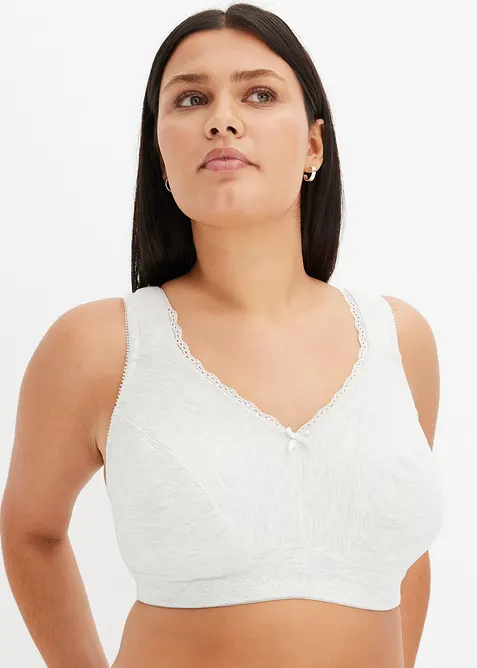 Minimizer-BH uten b&oslash;yle med &oslash;kologisk bomull (2-pack), bonprix