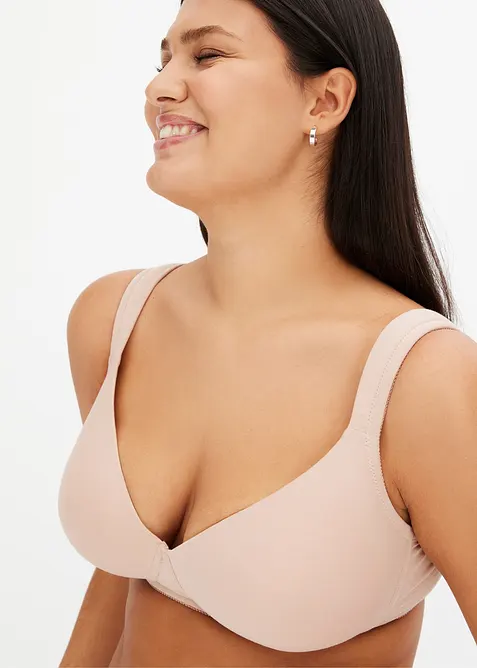 Padded-BH med bøyle og økologisk bomull (2-pack), bonprix