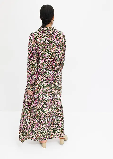 Maxikjole med trykt m&oslash;nster, bonprix