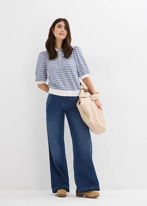 Wide-Leg-jeans High Waist, Super Soft, bonprix