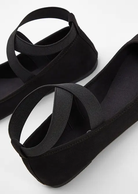 Ballerinasko med elastiske remmer, bonprix
