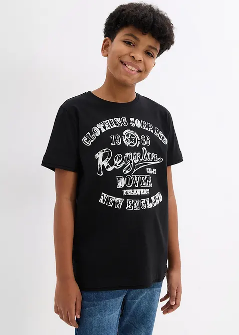 T-skjorte i &oslash;kologisk bomull (2-pack), bonprix