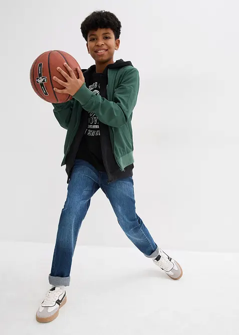 T-skjorte i &oslash;kologisk bomull (2-pack), bonprix