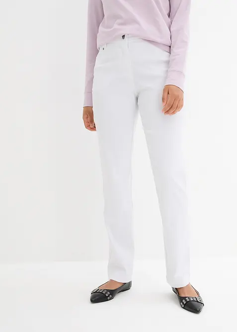 Bukse i bengalin med stretch og komfortlinning, Straight, bonprix