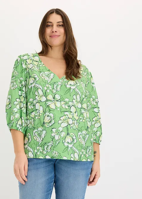 Bluse i lett viskosemiks, bonprix