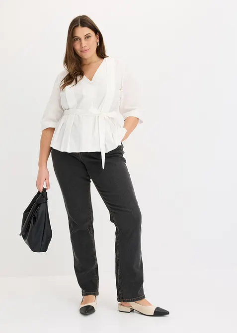 Bluse i ren bomull, bonprix