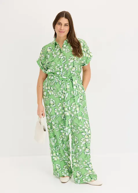 Jumpsuit i lett viskosemiks, bonprix