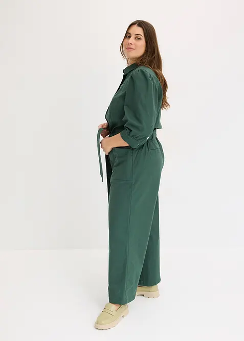 Utility-jumpsuit med puffermer, bonprix