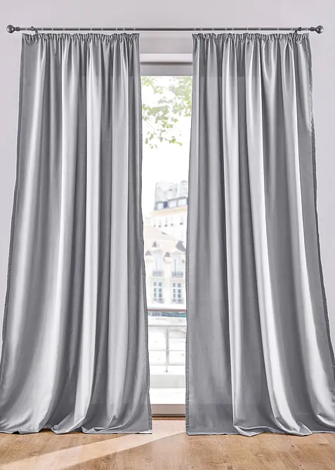 Gardiner i mikrofiber (2-pack), bonprix