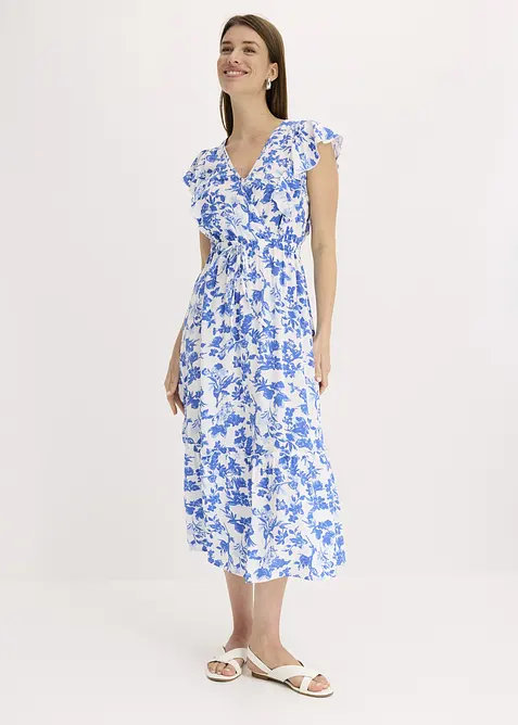 Midikjole i lett viskose, bonprix