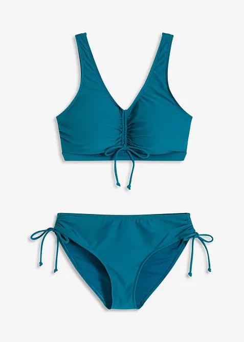 Bustier-bikini (2-delt sett) med knyteb&aring;nd, bonprix