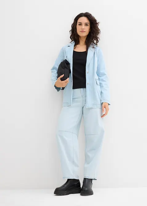 T-skjorte med dyp utringning bak, bonprix