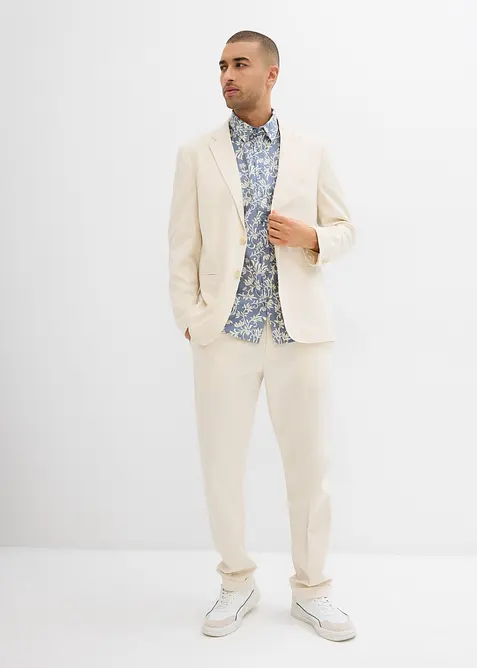 Kortermet skjorte i &oslash;kologisk bomull, bonprix