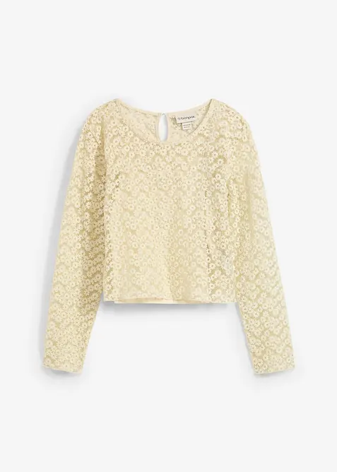 Blondebluse med jerseytopp (2-delt sett), bonprix