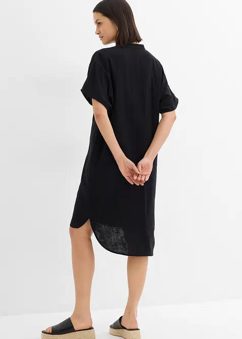 Skjortekjole i ren bomull, bonprix