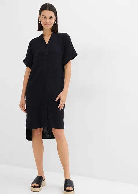 Skjortekjole i ren bomull, bonprix