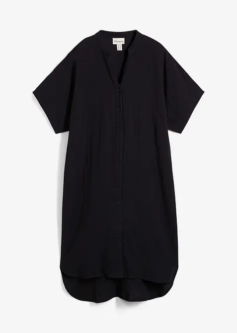 Skjortekjole i ren bomull, bonprix