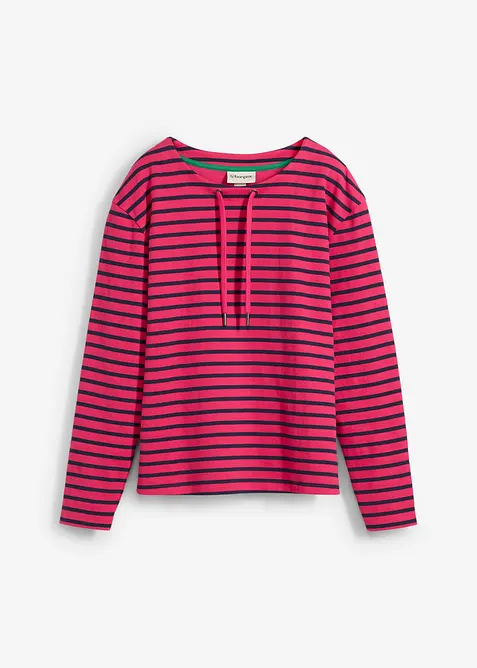 Sweatshirt i strukturmateriale, bonprix