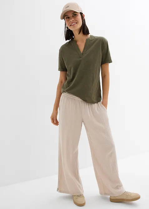 Trikot-tunika i &oslash;kologisk bomull, bonprix