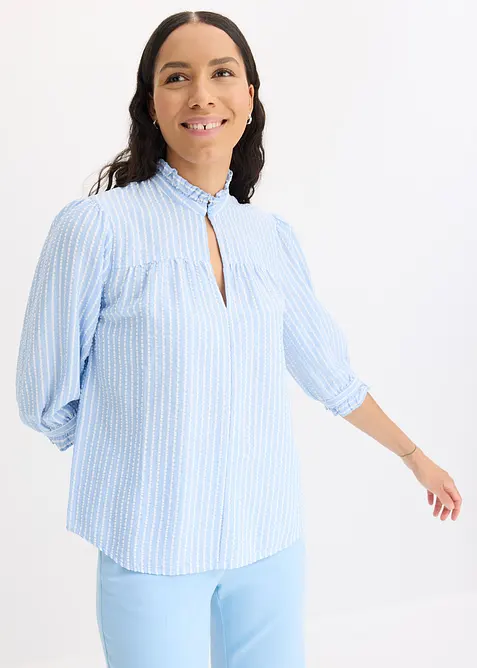 Bluse med stripemønster, bonprix