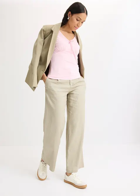 Topp med rynking, bonprix