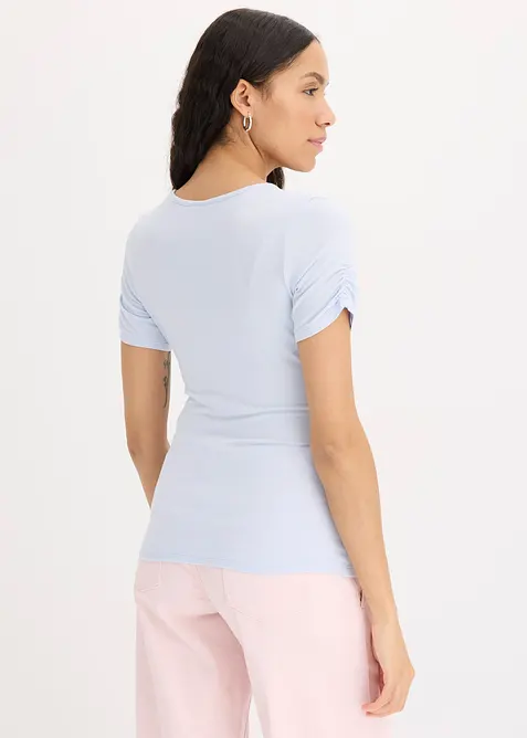 Topp med rynking, bonprix