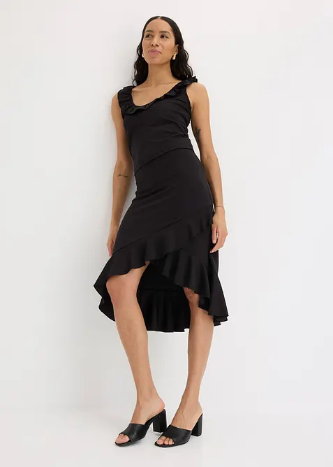 Jerseyskjørt med volanger, bonprix