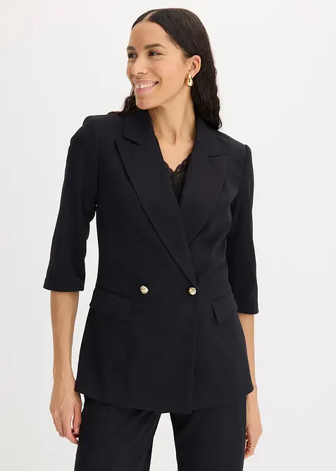 Lang blazer med 3/4-lange ermer, bonprix