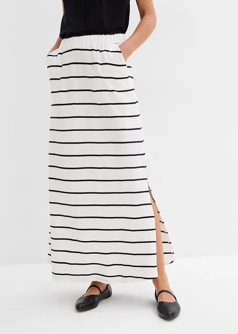 Maxiskjørt i økologisk bomull, bonprix