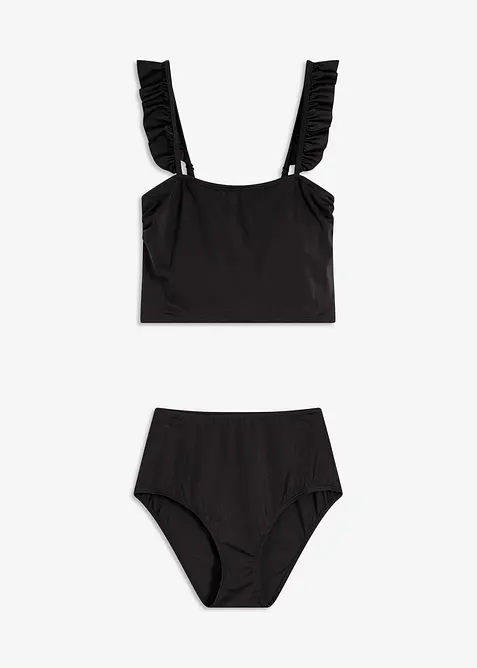 Bustier-bikini i materiale med lett glans (2-delt sett), bonprix