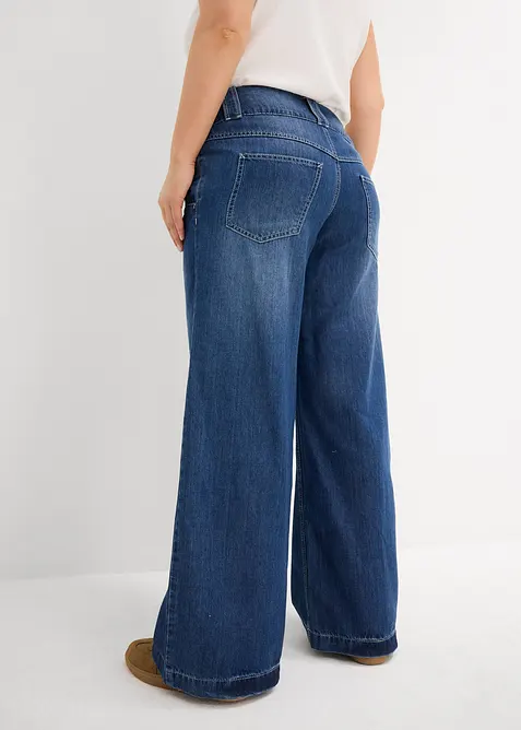 Wide-Leg-jeans High Waist, Super Soft, bonprix