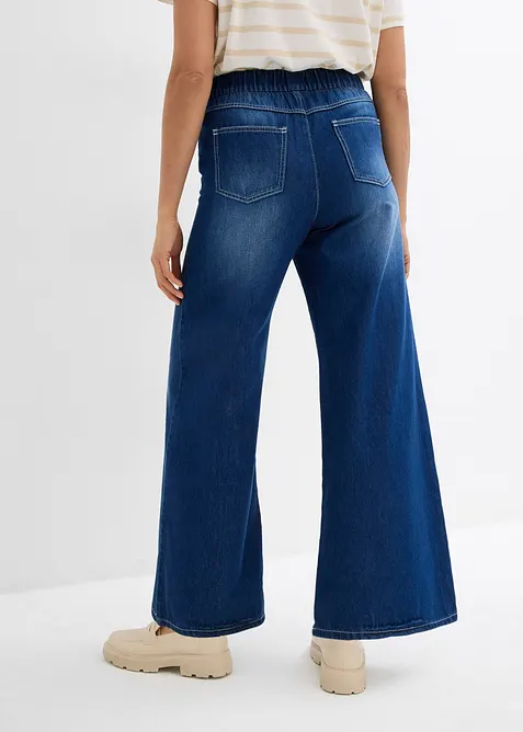 Wide Leg-jeans, Mid Waist, komfortlinning, bonprix