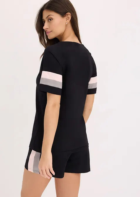 Kort pyjamas i 100% bomull, bonprix