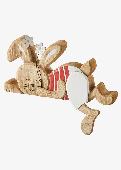 Pynt til d&oslash;rkarm, kanin med blomster, bonprix