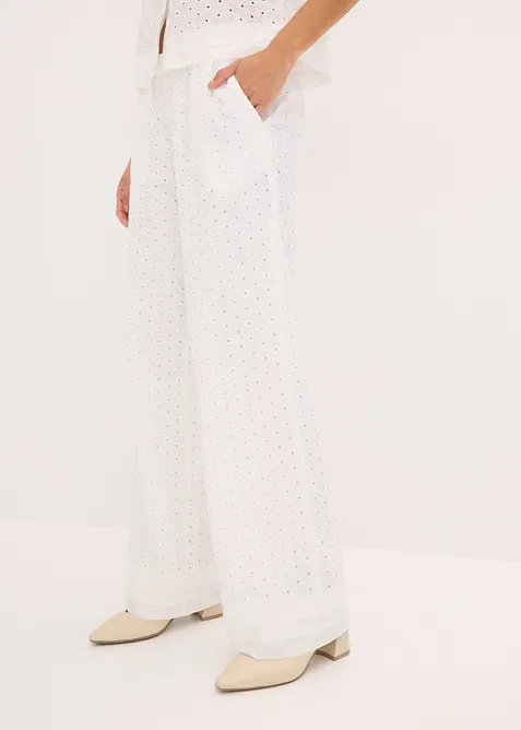 Bukse med vide ben, bonprix