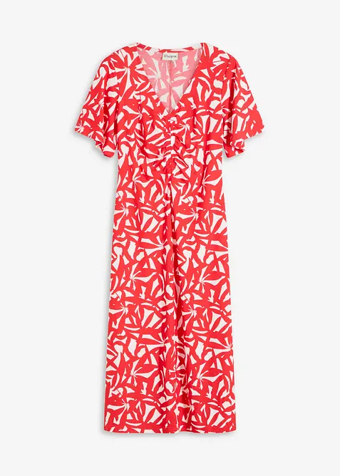 Jerseykjole med rynking, bonprix