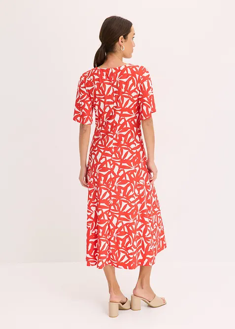 Jerseykjole med rynking, bonprix