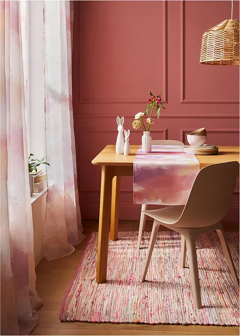 Gardin av lett voile (2-pack), bonprix