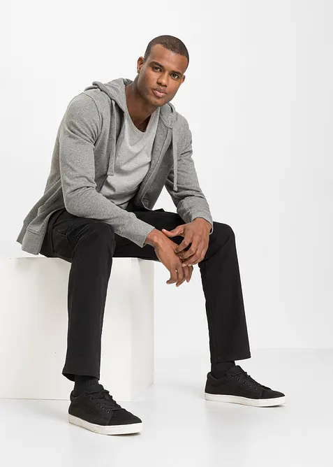 Slim Fit-bukse med stretch og cargolommer, Straight, bonprix