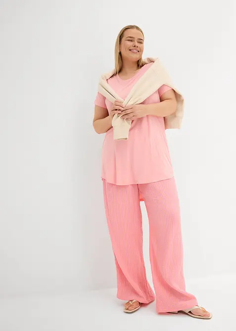 Lang topp i myk viskose, bonprix