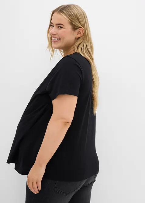 2-i-1-mammatopp i &oslash;kologisk bomull (2-pack), bonprix