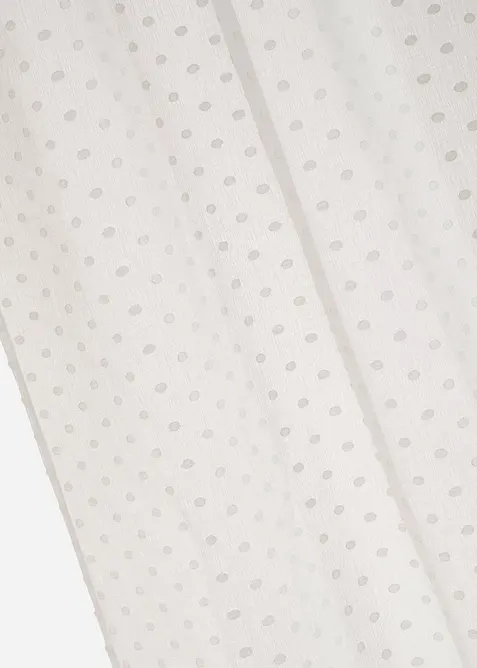 Gardin med jacquard-prikkem&oslash;nster (1-pack), bonprix