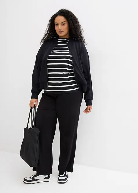 Bomberjakke av myk viskosemiks, bonprix