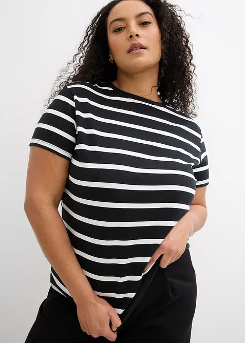 T-skjorte i &oslash;kologisk bomull (2-pack), bonprix