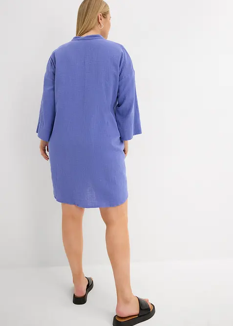 Skjortekjole i musselin, bonprix