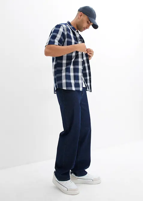 Kortermet skjorte i ren bomull, bonprix