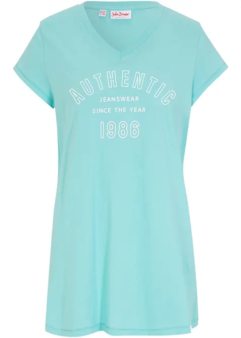 Lang topp i 100% økologisk bomull, bonprix