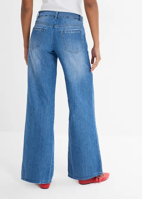 Wide Leg-jeans, Mid Waist, bonprix