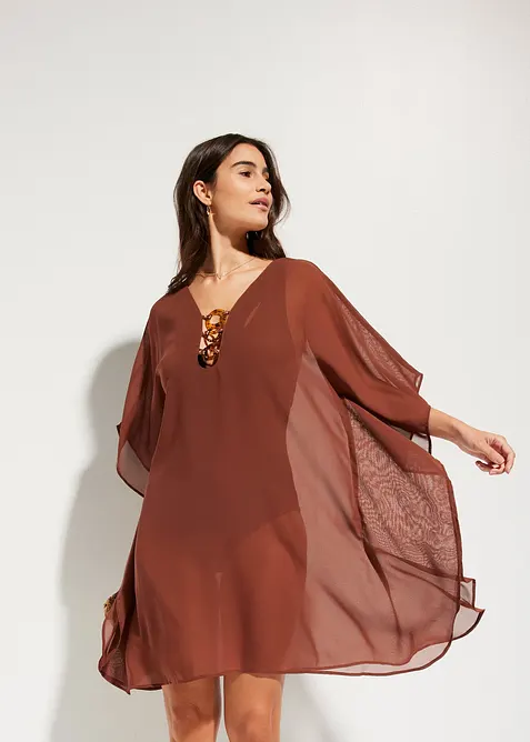 Strandtunika i lett chiffon, bonprix