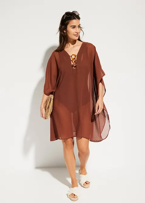 Strandtunika i lett chiffon, bonprix